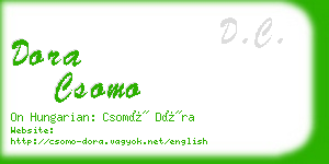 dora csomo business card